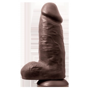 AU NATUREL CHUB 10"  DILDO CHOCOLATE