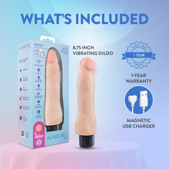 Comece a festa com o Vanilla Ice da Au Naturel! Este vibrador de 22 cm está sempre pronto para momentos inesquecíveis, combinando energia divertida com realismo para uma experiência profundamente satisfatória. Com um des