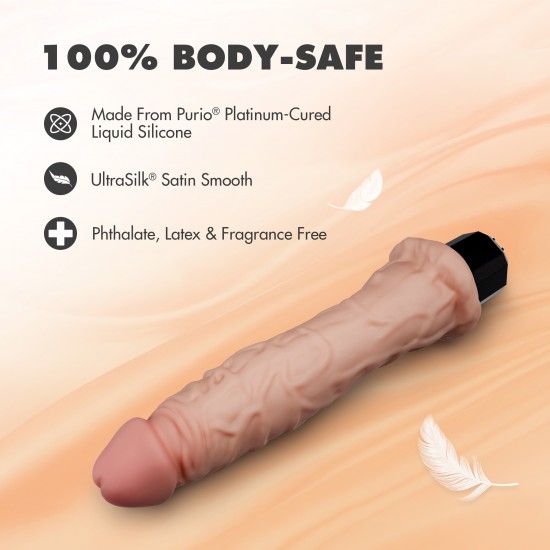 Conheça o Dr. Webber! Este vibrador Webber de 24,8 cm é perfeito tanto para prazeres individuais quanto para aventuras a dois, oferecendo infinitas possibilidades para a exploração íntima. Com 10 velocidades de vibração