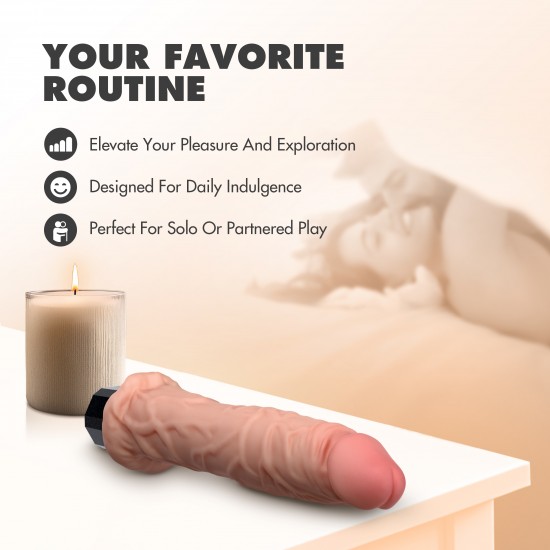 Conheça o Dr. Webber! Este vibrador Webber de 24,8 cm é perfeito tanto para prazeres individuais quanto para aventuras a dois, oferecendo infinitas possibilidades para a exploração íntima. Com 10 velocidades de vibração