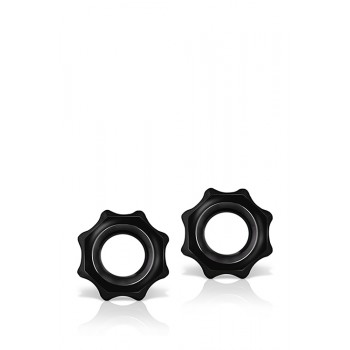 Conjunto 2 Anéis Pénis Nutz Stay Hard Preto