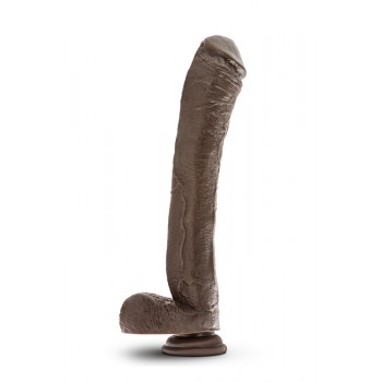 Dildo Realista Dr. Skin Mr Ed Chocolate 27cm Castanho