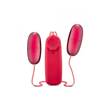 Balas Ovos Vibratórios bYours Double Pop Eggs Cerise Vermelho