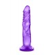 Perfeito para iniciantes e veteranos... Navegue por entre todas as saliências e irregularidades fabulosas deste dildo.Dildo com 17cm de comprimento de aspecto e toque realista. Com ponta cónica e eixo fino para uma ins