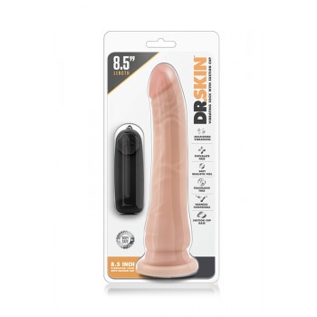 Vibrador Realista c/ Base Sucção Dr. Skin 20cm Pele