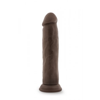Dildo Realista c/ Base Sucção Dr. Skin Chocolate 22cm Castanho