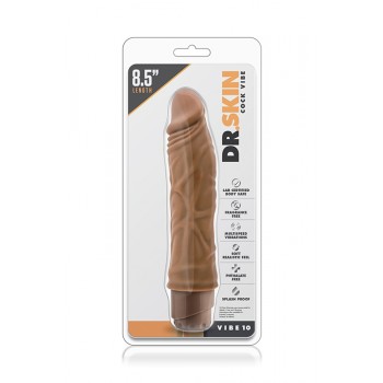 Vibrador Realista 10 Dr. Skin Mocha 19cm Latino