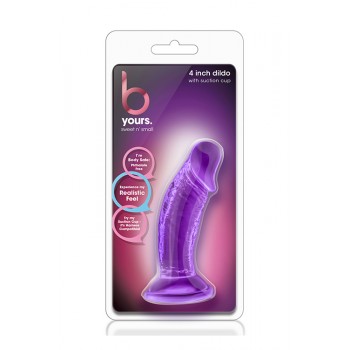 Mini Dildo Realista bYours Sweet n Small 9.5cm Roxo