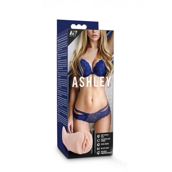 Masturbador Realista c/ Bala Vibratória M-For-Men Ashley Pele O masturbador que tanto procurava... a perfeita relação entre suavidade e firmeza!Este masturbador oferece-lhe uma experiência e sensação de realismo que nem vai acreditar, com um texturizado longo túnel de amor que lhe