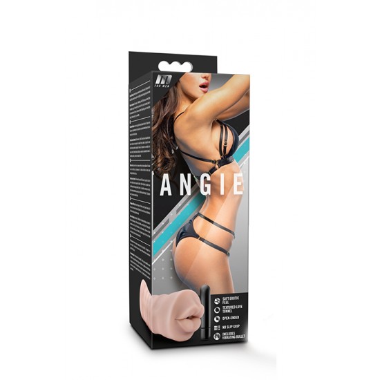 Masturbador Realista c/ Bala Vibratória M-For-Men Angie Pele O masturbador que tanto procurava... a perfeita relação entre suavidade e firmeza!Este masturbador oferece-lhe uma experiência e sensação de realismo que nem vai acreditar, com um texturizado longo túnel de amor que lhe