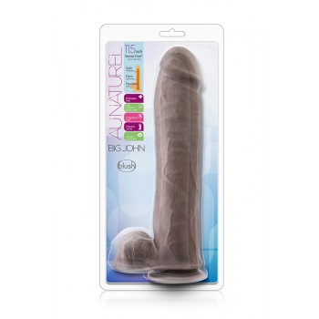 Dildo Realista Big John Au Naturel 22cm Castanho