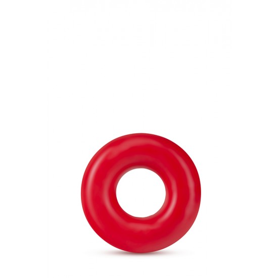 Conjunto 2 Anéis p/ Pénis Stay Hard Donut Oversized Vermelho Os anéis para pénis Stay Hard Donut Oversized podem ser utilizados no pénis e/ou testículos e são feitos a partir do seu material favorito, super flexível e seguro para o corpo, TPE. 20% mais grossos que os clássicos ané