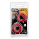 Conjunto 2 Anéis Pénis Nutz Stay Hard Vermelho Tenha uma performance de um garanhão! Conjunto de 2 anéis para o pénis, sem vibração, em material super elástico, durável e de alta qualidade. Estenda o tempo dos seus momentos íntimos e escreva o seu final feliz com est