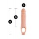 Manga Extensão Pénis c/ Anel Performance Plus Pele Manga para o pénis que lhe oferece uma sensação suave e realista, enquanto maximiza o seu potencial! Aumente me comprimento e grossura do seu pénis com esta manga em material seguro para o corpo e que rapidamente se adap