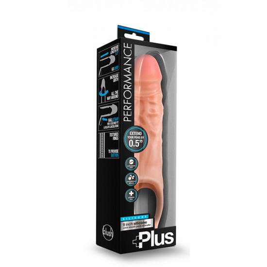 Manga Extensão Pénis c/ Anel Performance Plus Pele Manga para o pénis que lhe oferece uma sensação suave e realista, enquanto maximiza o seu potencial! Aumente me comprimento e grossura do seu pénis com esta manga em material seguro para o corpo e que rapidamente se adap