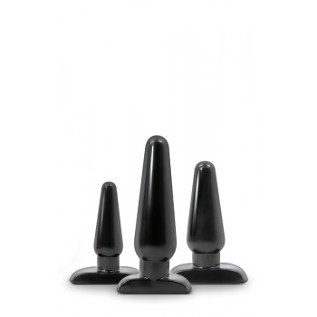 ANAL ADVENTURES BASIC PLUG KIT BLACK