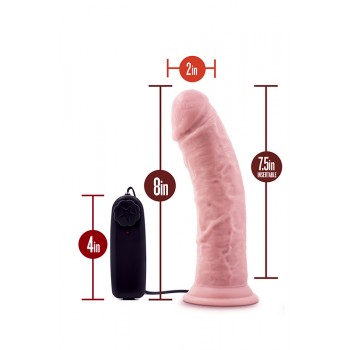 Vibrador Realista c/ Comando Dr. Skin Dr Joe 19cm Pele