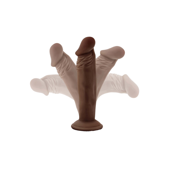 Os Dildos Posáveis ​​Dr. Skin Plus são incrivelmente realistas e vêm com um eixo posável que mantém a posição desejada dentro do seu corpo para conforto durante a brincadeira, se adaptando para seu prazer. Sensa Feel Plu