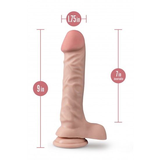 DR. SKIN PLUS 9 POLEGADAS POSABLE DILDO COM BOLAS BAUNILHA Os Dildos Posable Dr. Skin Plus são incrivelmente realistas e vêm com um eixo articulável que mantém a posição desejada dentro do seu corpo para conforto durante o jogo, adaptando-se para o seu prazer. Sensa Feel Pl