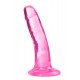 Blush B Yours Plus Hard n' Happy é um vibrador realista com uma ligeira curva para estimulação do ponto G e do ponto P, e uma base de ventosa robusta que se prende a qualquer superfície plana e lisa para tempo solo. Ou f