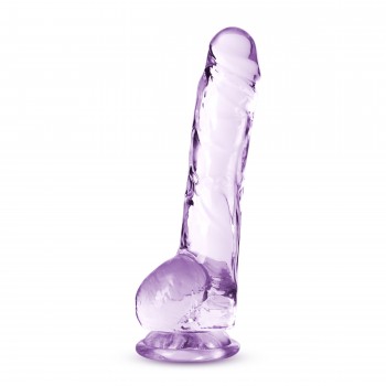 NATURALLY YOURS  8 CRYSTALLINE DILDO AMETHYST