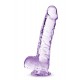 NATURALLY YOURS 6 CRYSTALLINE DILDO AMETHYST Para uma sensação real, o Dildo Cristalino Naturally Yours 6" visa agradar. É esculpido à mão para um efeito realista, com a quantidade certa de firmeza e flexibilidade. A base da ventosa gruda em quase qualquer superfíc