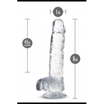 NATURALLY YOURS  6 CRYSTALLINE DILDO  DIAMOND