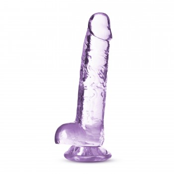 NATURALLY YOURS  7 CRYSTALLINE DILDO  AMETHYST