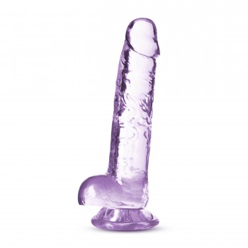 NATURALLY YOURS  7 CRYSTALLINE DILDO  AMETHYST