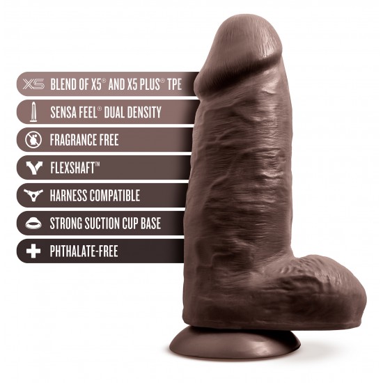 O Au Naturel Chub permite que você explore seus desejos com suas camadas de dupla densidade Sensa Feel® ultrarrealistas. Cada detalhe, da firmeza à textura da pele e das veias, é cuidadosamente elaborado para um efeito o