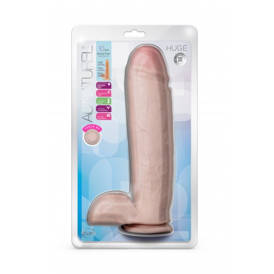 AU NATUREL HUGE 10 DILDO VANILLA AU NATUREL HUGE 10 DILDO VANILLA