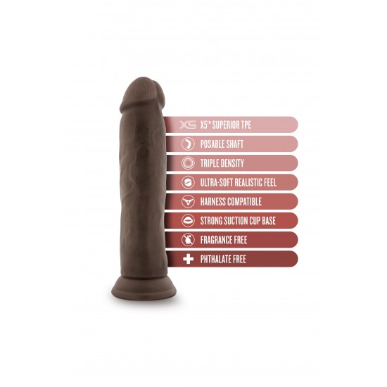DR. SKIN PLUS 9 INCH POSABLE THICK DILDO CHOCOLATE DR. SKIN PLUS 9 INCH POSABLE THICK DILDO CHOCOLATE