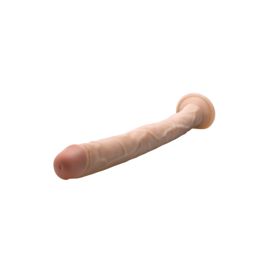 O dildo Dr. Skin de 48 cm é um brinquedo incrivelmente longo e incrivelmente realista, projetado para uma experiência de jogo com a máxima profundidade. É perfeito para quem busca uma experiência profunda e completa, e p