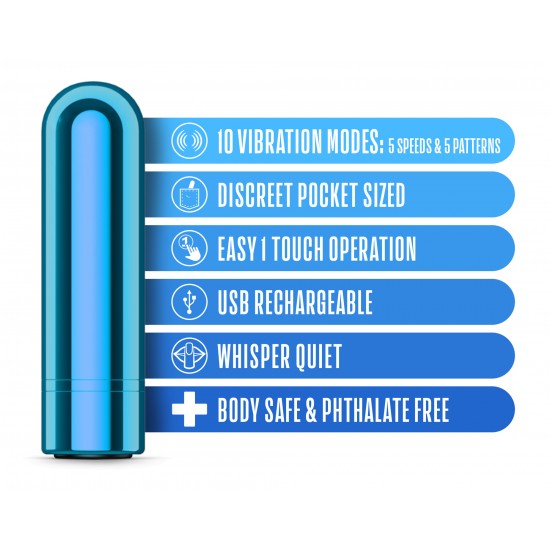 10 modos de vibração de alto desempenho 5 velocidades e 5 padrões vibrador em forma de bala Projetado para proporcionar prazer clitoriano preciso. Discreto e ideal para viagens. Desfrute do seu prazer onde quer que estej