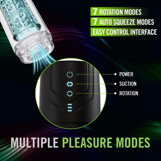 Experimente uma tempestade de êxtase com o Whirlwind Pro! Este masturbador masculino automático combina engenharia de alta tecnologia com inovação superior para oferecer a você uma experiência de carícia altamente sofist