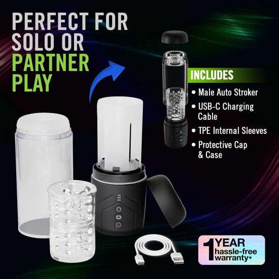 Experimente uma tempestade de êxtase com o Whirlwind Pro! Este masturbador masculino automático combina engenharia de alta tecnologia com inovação superior para oferecer a você uma experiência de carícia altamente sofist