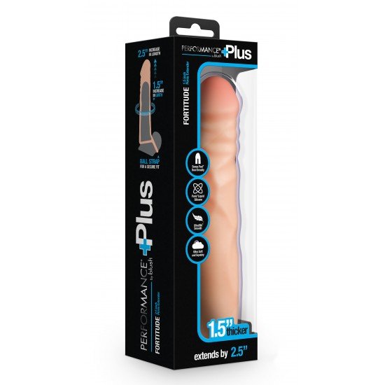 PERFORMANCE PLUS Pênis Extensor de silicone Maximize seu potencial com o Extensor de Pênis Performance Plus Fortitude da Blush. Projetado para aqueles que exigem perfeição, este extensor de 7 polegadas aumenta o comprimento e a circunferência, adicionando impressi