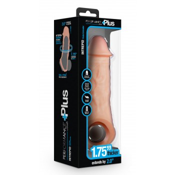 PERFORMANCE PLUS INTREPID 2 INCH SILICONE PENIS XTENDER BEIGE