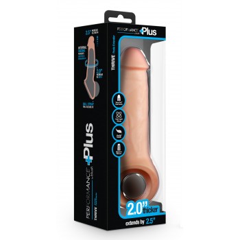 PERFORMANCE PLUS THRIVE 2.5 INCH SILICONE PENIS XTENDER BEIGE