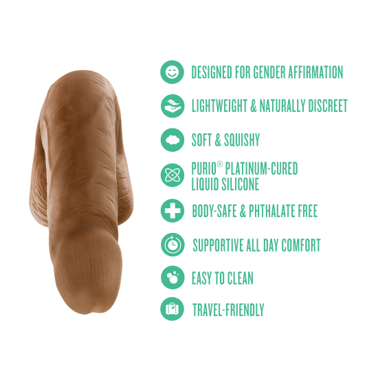 Criado com cuidado e atenção aos detalhes, o Affirm da URSELF™ é um packer de silicone projetado para acompanhar os movimentos do seu corpo e apoiar a sua forma de se expressar. Feito com Purio®, silicone líquido curado