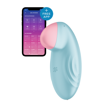 VIBRADOR SATISFYER TROPICAL TIP LIGHT BLUE
