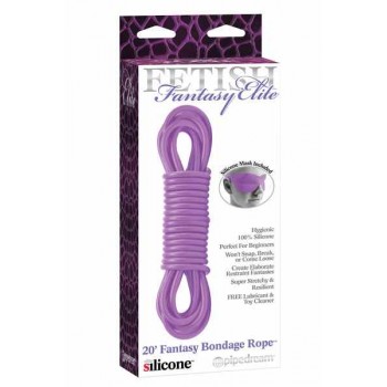 Corda Bondage silicone Purpura