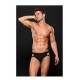 Cuecas masculinas jock-strap de cintura descida.