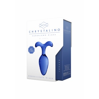 Plug Anal Vidro Expert Chrystalino 11.5cm Azul