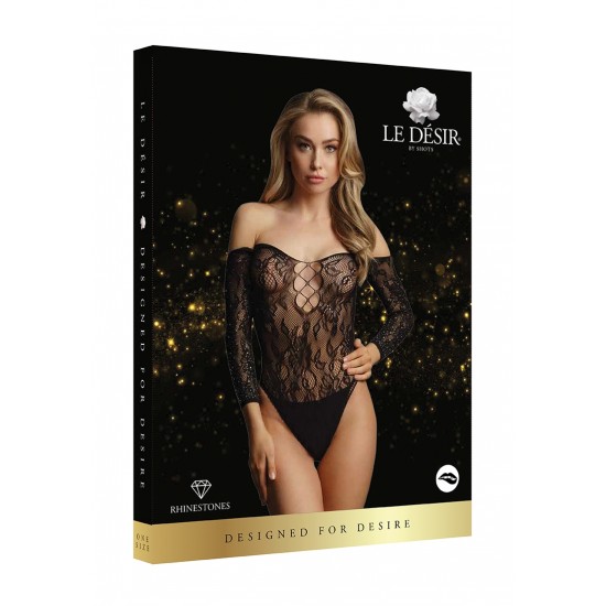 Wonder Rhinestone Bodysuit OS - Black Wonder Rhinestone Bodysuit OS - Black