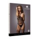 Strappy suspender bodystocking - Black - O/S