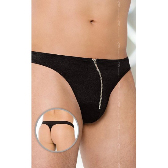 Tanga com fecho Preto ML Tanga com Fecho Ziper Preto M/L