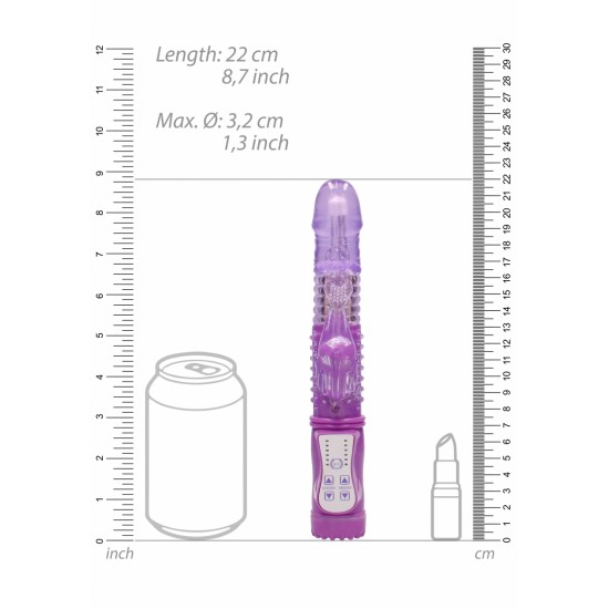 Dê um verdadeiro significado à palavra prazer!Apaixonante vibrador com dois potentes motores de vibração para uma estimulação mais intensa e satisfatória. Com 36 diferentes funções e controlos independentes para o dildo