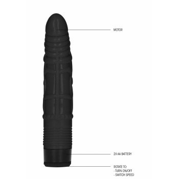 Vibrador Realista Multivelocidades Slight GC 16.5cm Preto