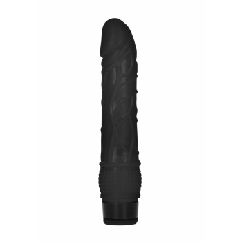 8 Inch Thin Realistic Dildo Vibe - Black